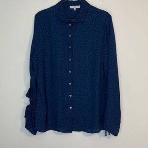 Stitch Fix Current Air Candiss Ruffle Tie Sleeve Blouse L